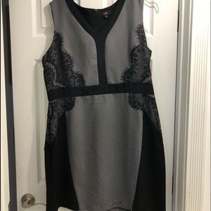 Black dress with lace detail